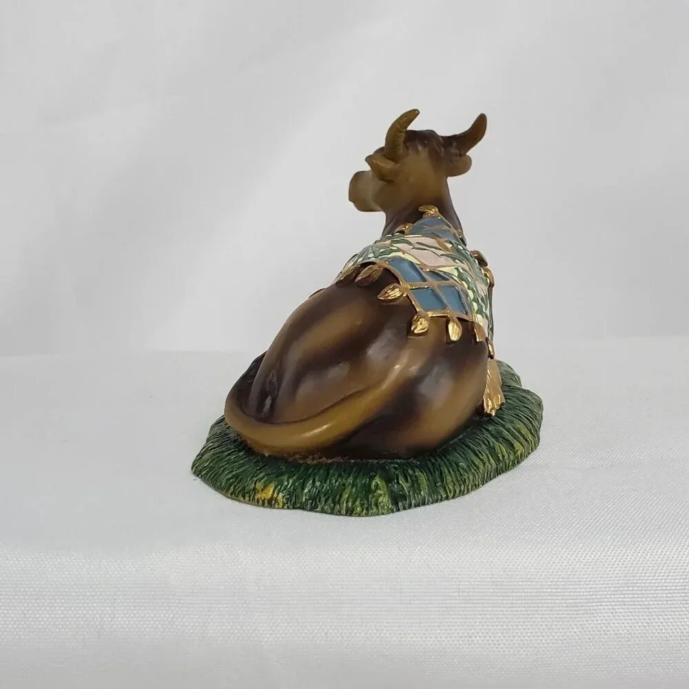 2007 Thomas Kinkade Seated Bull Hawthorne Village Nativity Christmas Display